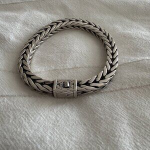 Vintage John Hardy chevron bracelet Sterling SILVER 9" Unisex